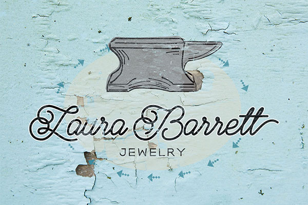 Laura Barrett Jewelry logo Design