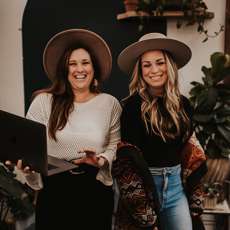 Kristi Simmons and Brittney Gaddis of Honey and Hare Creative Agency