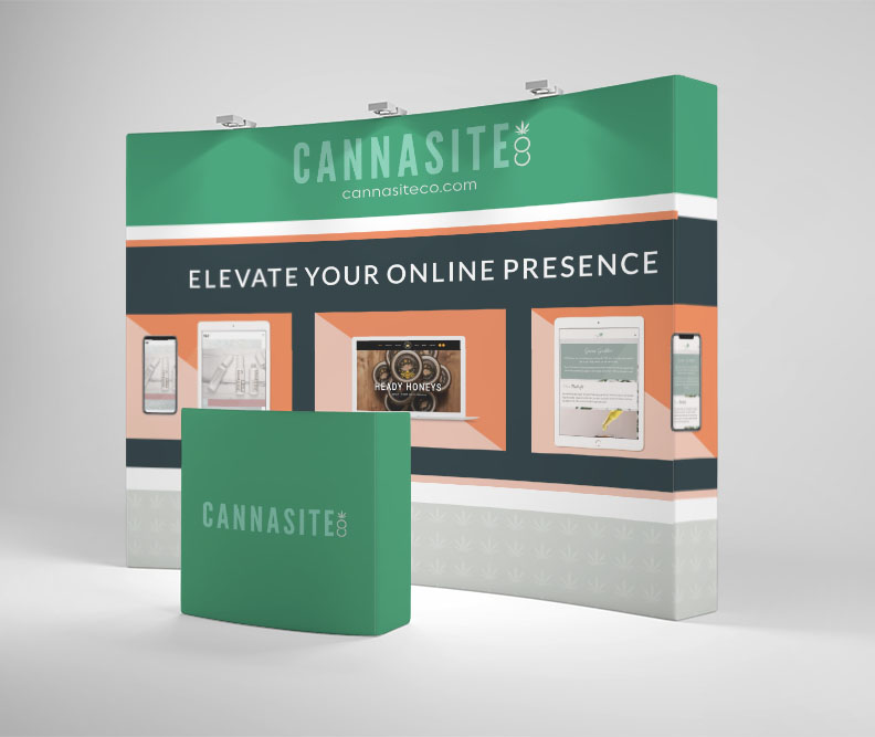 CannaSite Co tradeshow booth