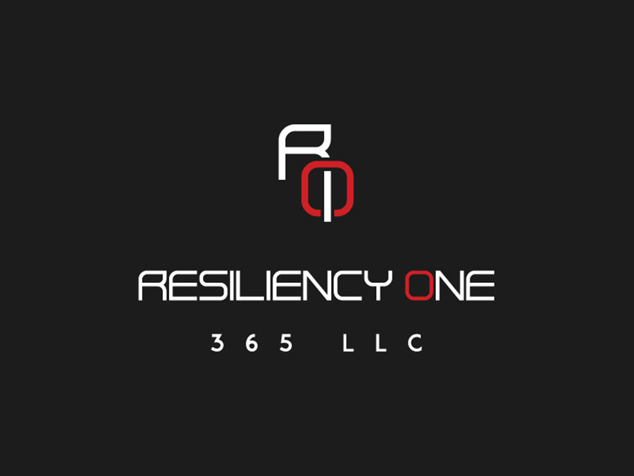 Resiliency One 365 logo on a dark background