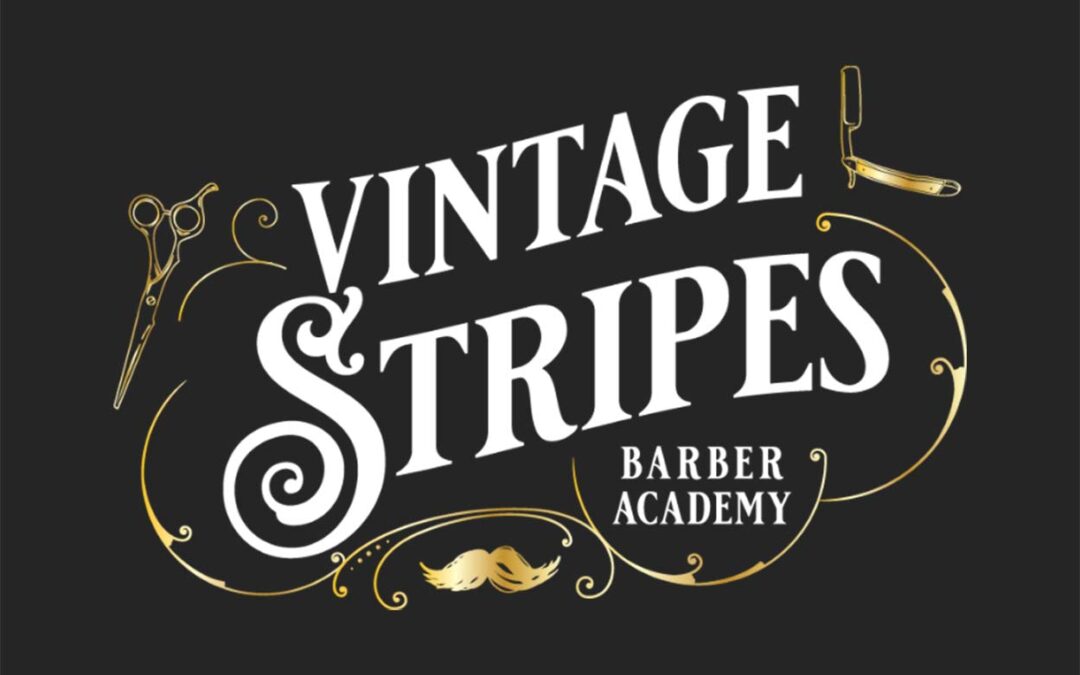 Vintage Stripes Barber Academy Logo Design and Website